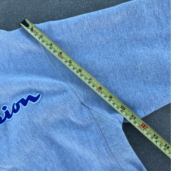 Champion Men's Blue Crewneck Sweater - Picture 4 of 6